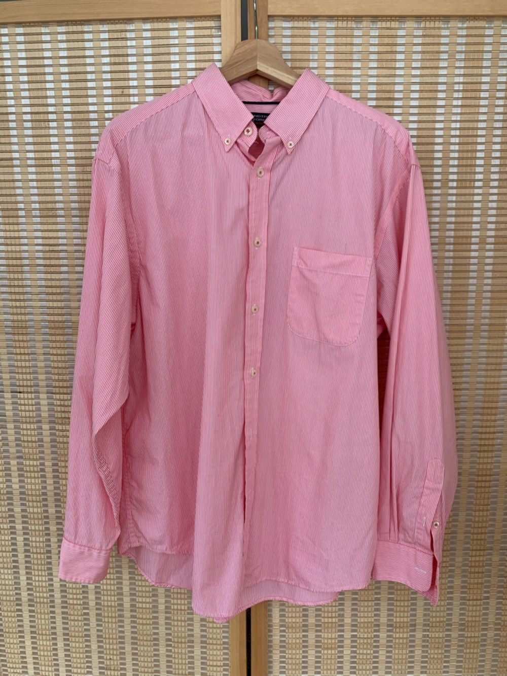 Unisex Pink Button-Down Shirt